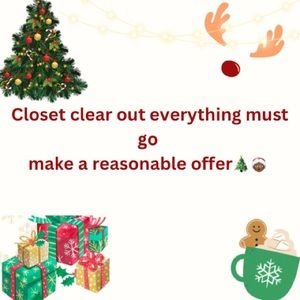 Closet clear out sale 🎄
